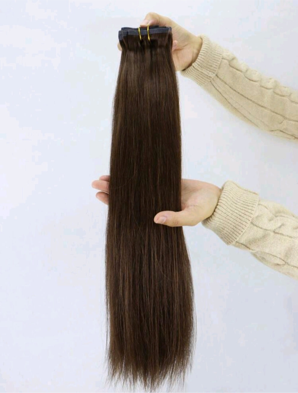 7pcs Dark Brown Clip in Hair Extensions